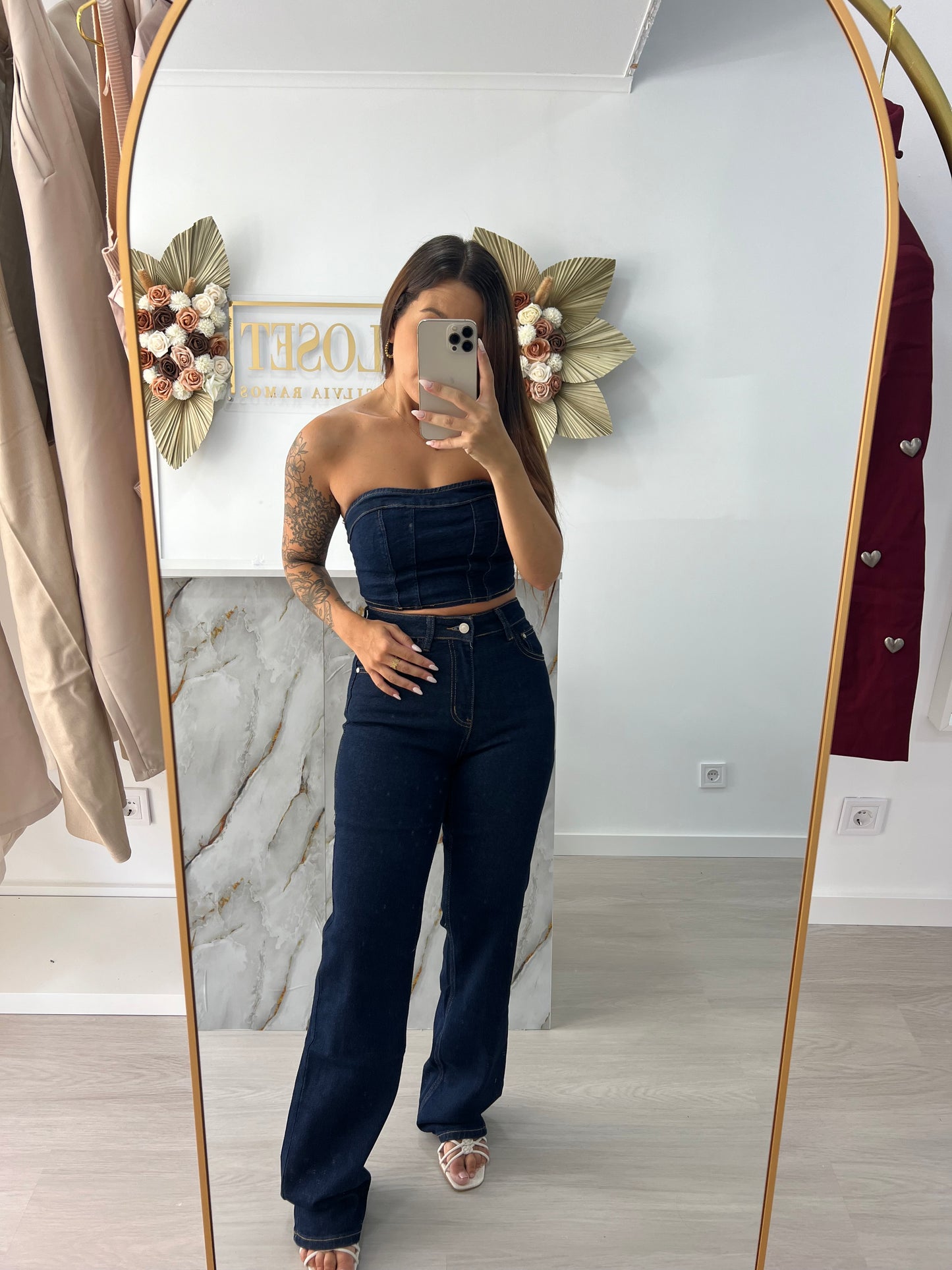 Calça de ganga WIDE LEG
