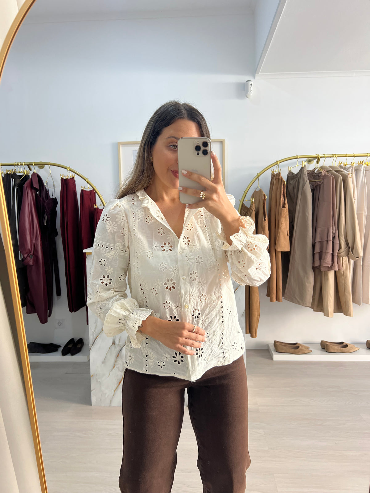 Camisa Bordado Inglês