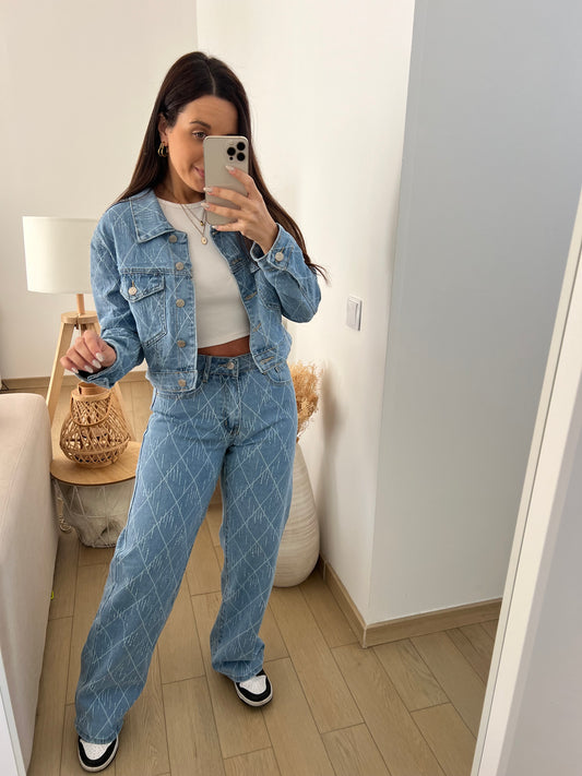 Calça de ganga Wide Leg Izzie