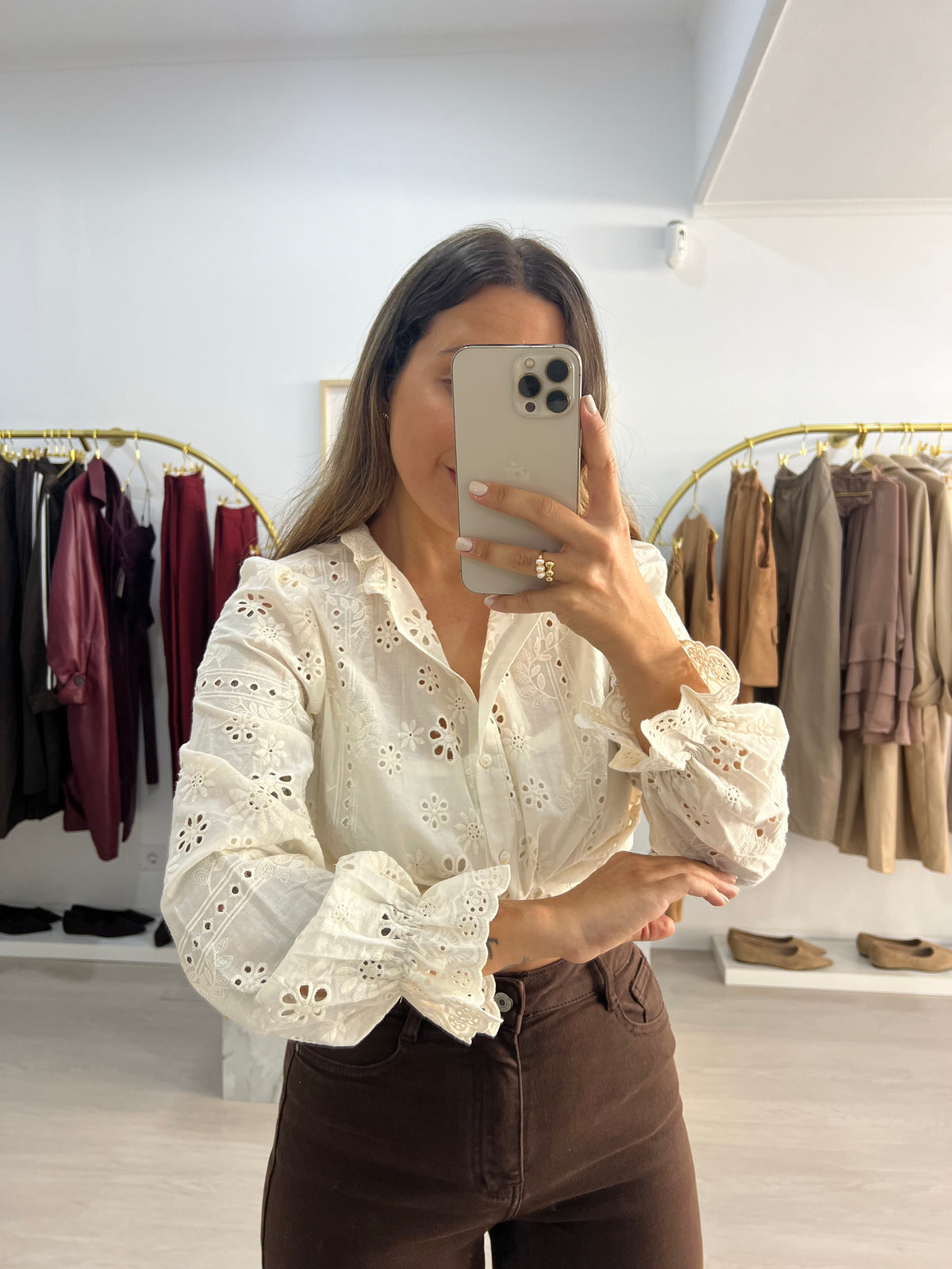 Camisa Bordado Inglês