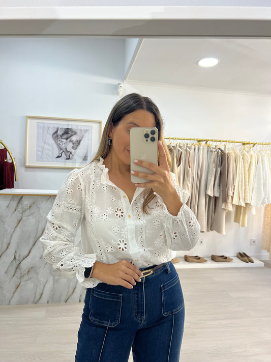 Camisa Bordado Inglês